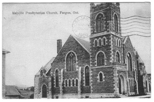 Melville Church Postcard