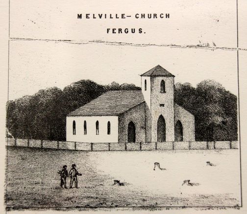 1845 October 13 Melville Church established under leadership of Rev George Smellie. 1847 March 4 Melville Church building opened and dedicated. First communion service on March 7.